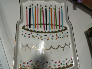 Birthday Cake Ceramic trinket dish
