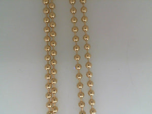 Temple St Clair 18k yellow gold 3mm ball chain 22"