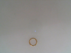 Anzie 14k yellow gold single small 8mm clicker huggie with Anzie ename