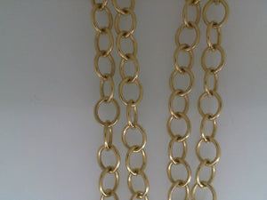 Temple St Clair 18k yellow gold oval link chain 32"