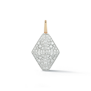 Walters Faith 18k Rose Gold Sydney White Gold, White Diamond Origami Charm w/ Spring Load Bale