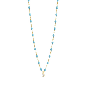 Gigi Clozeau 18k Gold Classic Diamond Supreme Necklace- BABY BLUE