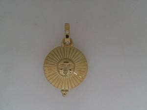 Temple St Clair 18k yellow gold Sole pendant