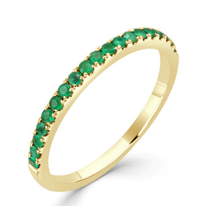 Sabrina Designs 18k Gold Emerald Band