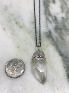 FAITH JEMS - Crystal Quartz with Rubies in Silver