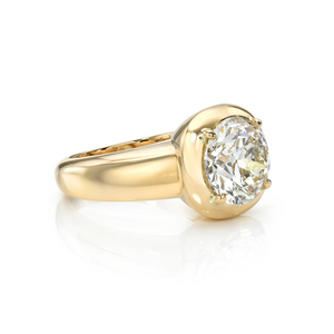 Single Stone 18k Gold "Cori" Diamond Ring