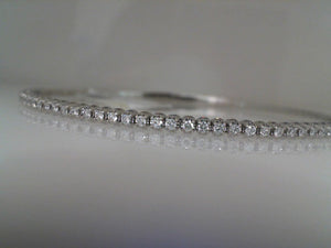 Sabrina 14k white gold diamond flex bracelet .50tw