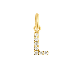 Gigi Clozeau 18k Gold Classic Lucky Letter "L" Personalized Charm