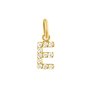 Gigi Clozeau 18k Gold Classic Lucky Letter "E" Personalized Charm