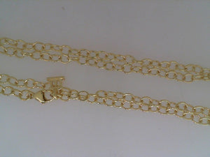 Temple St Clair 18k yellow gold xs oval chain 18"