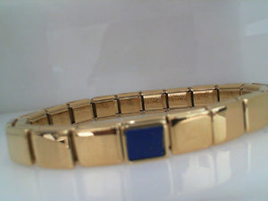 Nomination Glam stainless Lapis bracelet