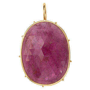 Heather Moore Pink Tourmaline Harriet Stone Wrapped in 14k Gold Wire
