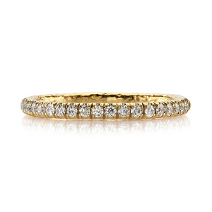 Single Stone 22k Gold "Stevie" Diamond Band