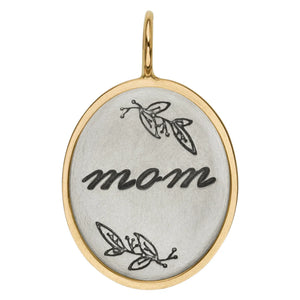 Heather Moore Silver & Gold Mom Oval Charm