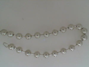 YY sterling silver 5mm bead bracelet