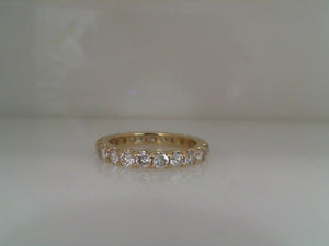 RGE 14k yellow gold diamond eternity band 1.65tw