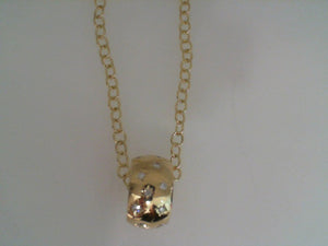 Temple St Clair 18k yellow gold Cosmic diamond roundell on chain