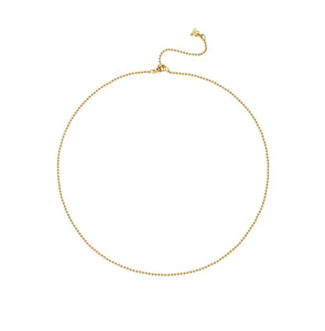Temple St Clair 18k yellow gold ball chain 18"