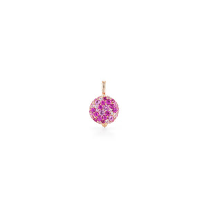 Walters Faith 18k yellow gold medium Chantecaille pink sapphire pebble