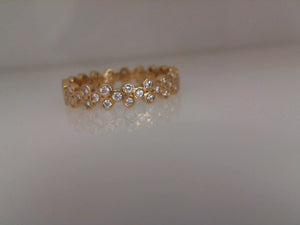 Erica Courtney 18k yellow gold Cristina diamond eternity band .58tw