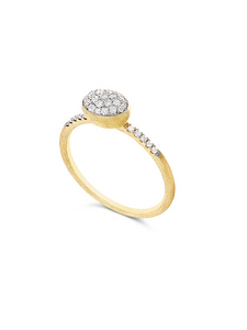 Nanis 18k Brushed Dancing Gold Elite Diamond Ring