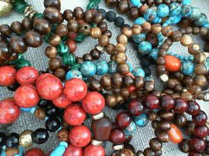 Mimi various color stretch gem bead bracelet