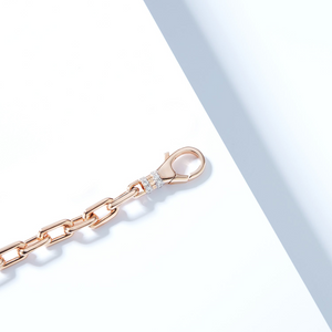 Walters Faith 18k Rose Gold Clive Link Choker w/ Diamond Clasp