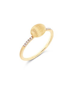 Nanis 18k Brushed Yellow Gold with Diamonds Dancing Elite Ring
