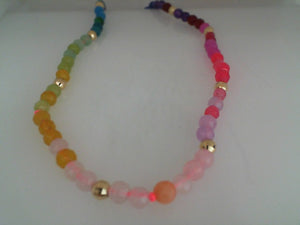 Robinson Pelham Utopia bead necklace with 18k YG disco beads 20"