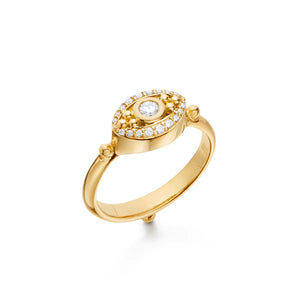 TEMPLE ST. CLAIR 18k Gold Diamond Evil Eye Ring