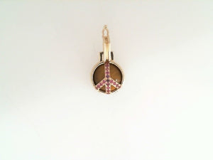 Helena Rose 14k yellow gold mini Pearce pendant in Tigers eye and