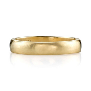 Single Stone 18k Gold Joseph Engraved Mens Band