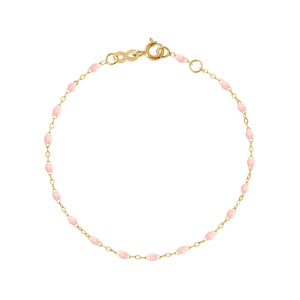 Gigi Clozeau 18k yellow gold Classic Baby Pink bracelet 6.7"