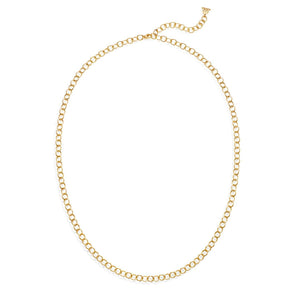 TEMPLE ST CLAIR- 18" Classic Yellow Gold Oval Chain