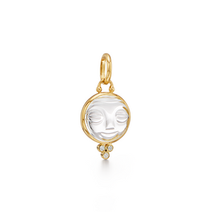 moon face edged and gold with diamonds below