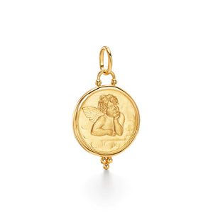 TEMPLE ST CLAIR Guardian Angel Pendant with Gold Granules