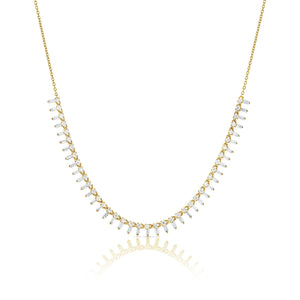 SABRINA DESIGNS- 14k Yellow Gold & Diamond Fringe Necklace