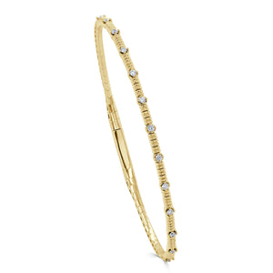 SABRINA DESIGNS - 14k Gold Diamond Station Flex Bracelet