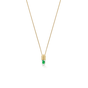 ROBINSON PELHAM - 9 Carat Mini Elixir of Health Gold Pendant Necklace with Tsavorite Garnets
